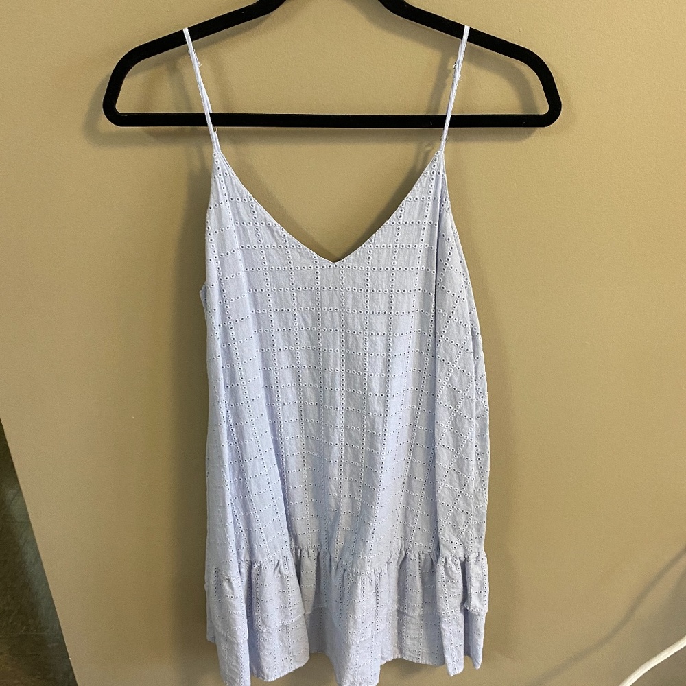 Purple/Blue Islet Cutout Strappy Dress